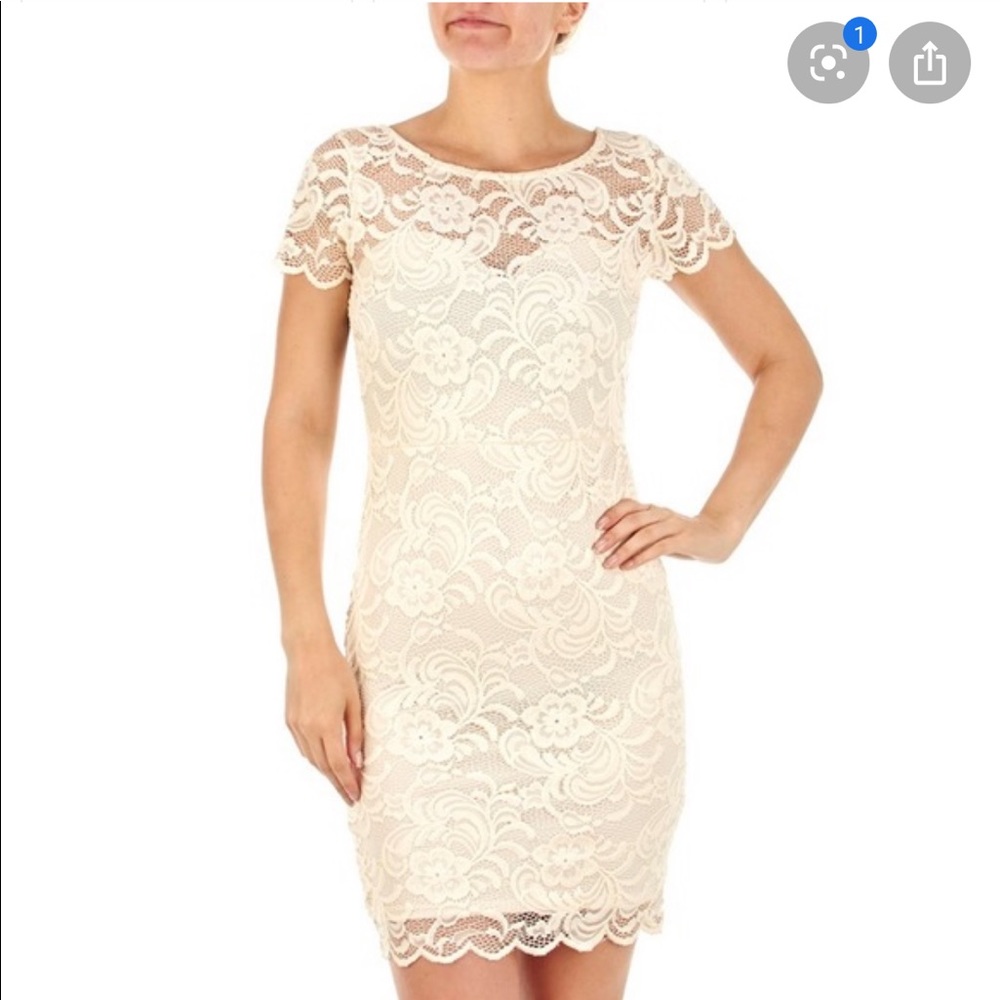 Lace mini dress